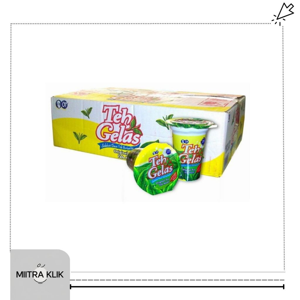 Teh Gelas Minuman Cup 1 Dus Isi 24 Cup