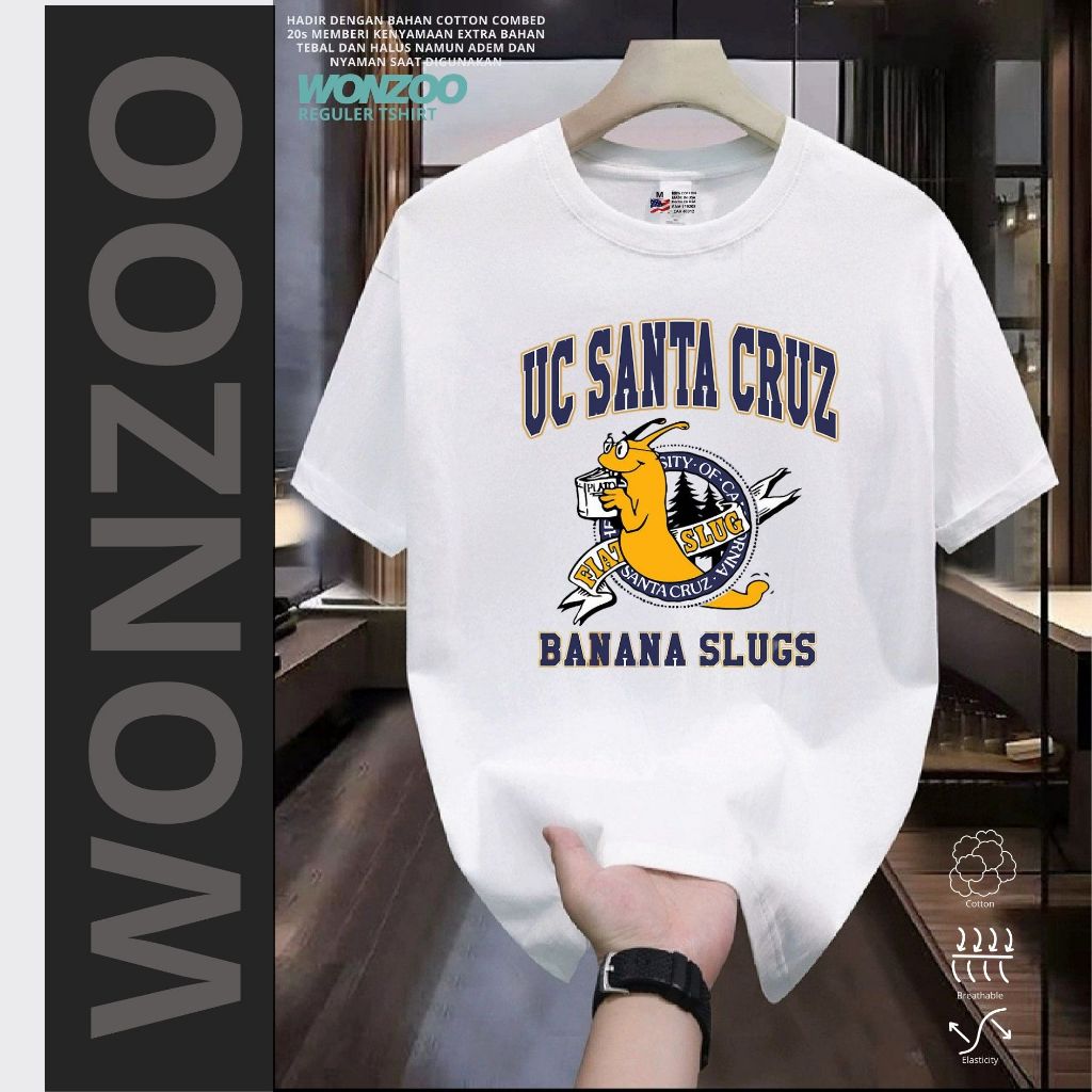 KAOS TSHIRT CALIFORNIA SANTA CRUZ- UC SANTA CRUZ - PREMIUM QUALITY