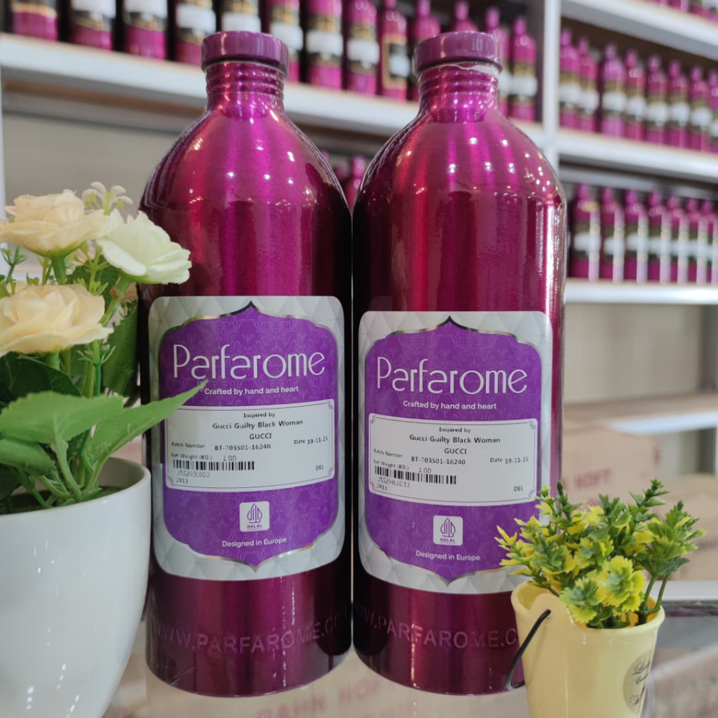 [ Parfarome Deluxe ] GUCI GUILTY BLACK WOMEN | Bibit parfum murni original pabrik kemasan 250ML/500M