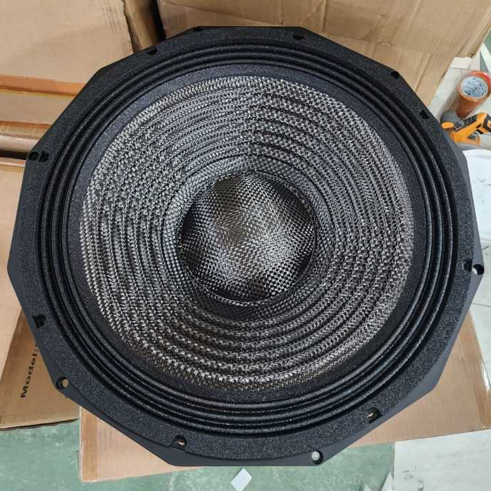 (DAUN CARBON) Speaker Subwofer component PD1880 H II / PD 1880 H II – 18inch VC 5 inch rangka Hitam