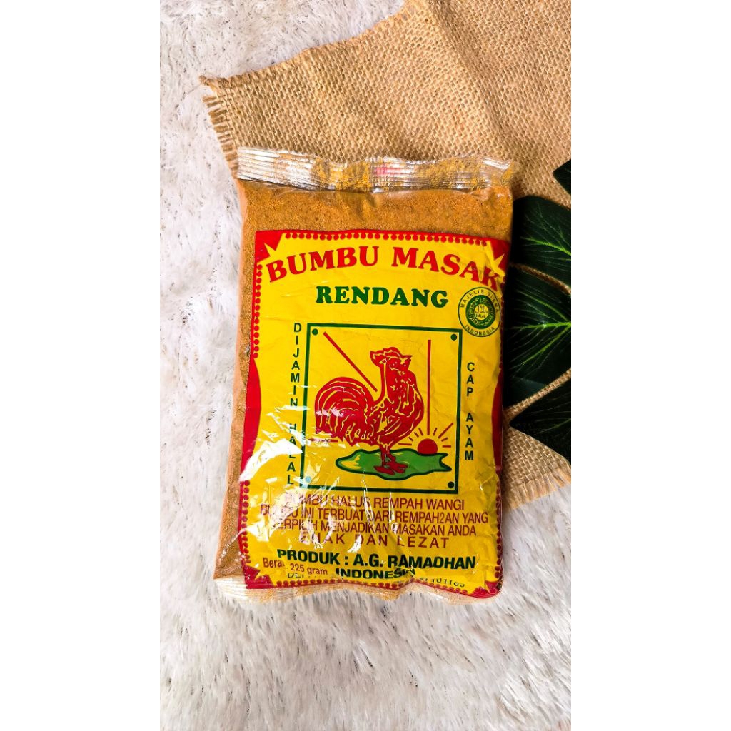 Bumbu Rendang Cap Ayam Jago 225 Gr Bedt Seller