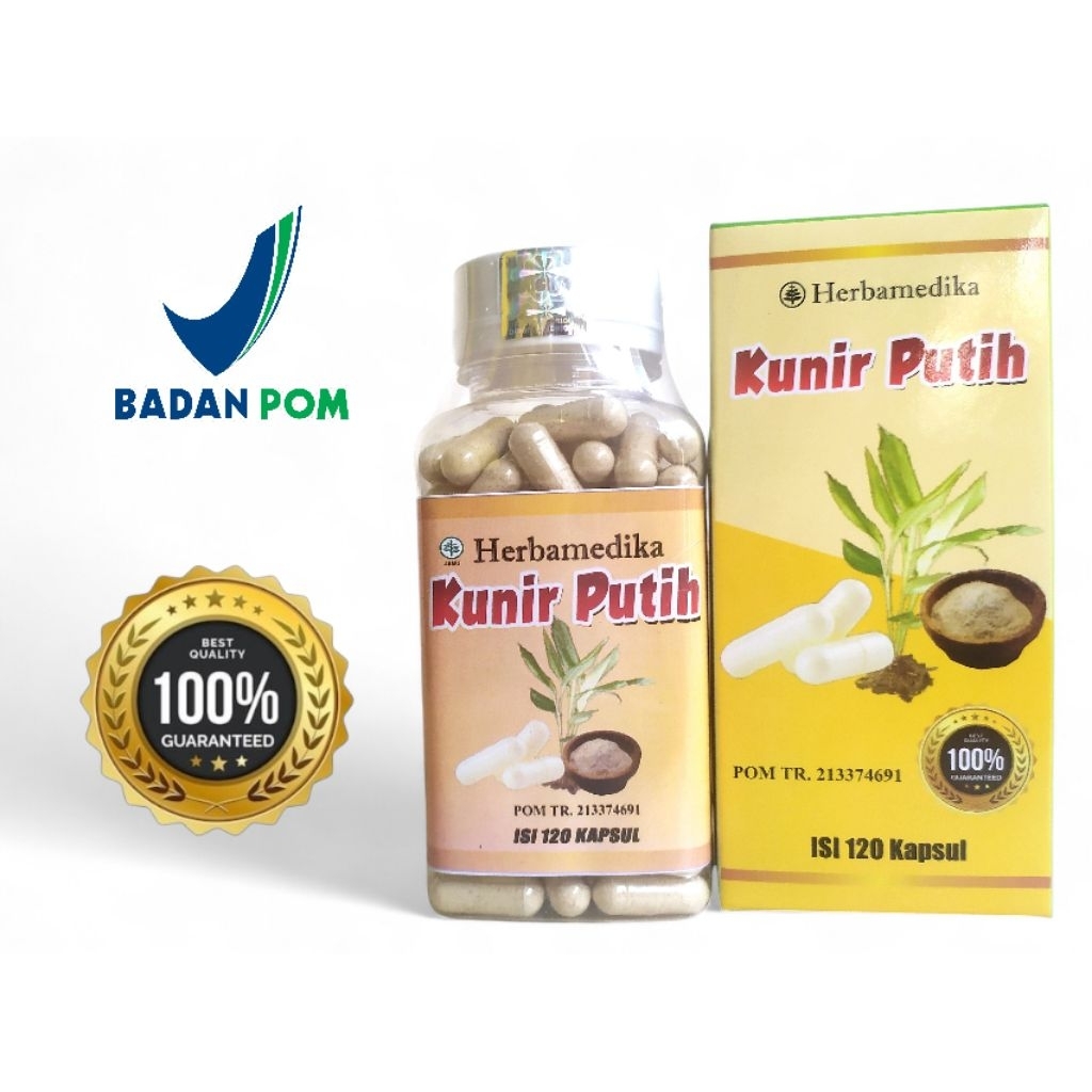 Kunir Putih Herbamedika isi 120 kapsul BPOM