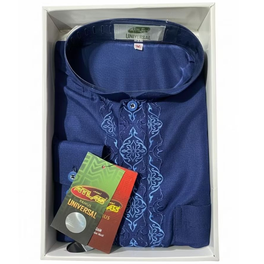 Baju Koko Atlas Panjang Lengan | Baju Koko Atlas Premium