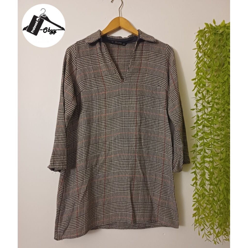 Blouse tunik zara basic ( preloved)