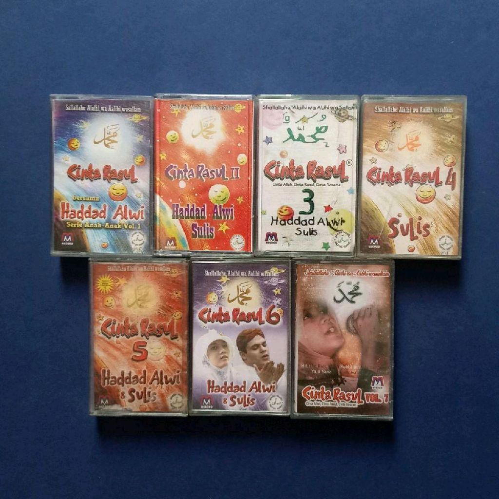 Kaset Pita Paket Full Album Cinta Rasul Vol. 1 - Vol. 7 Prod M Records