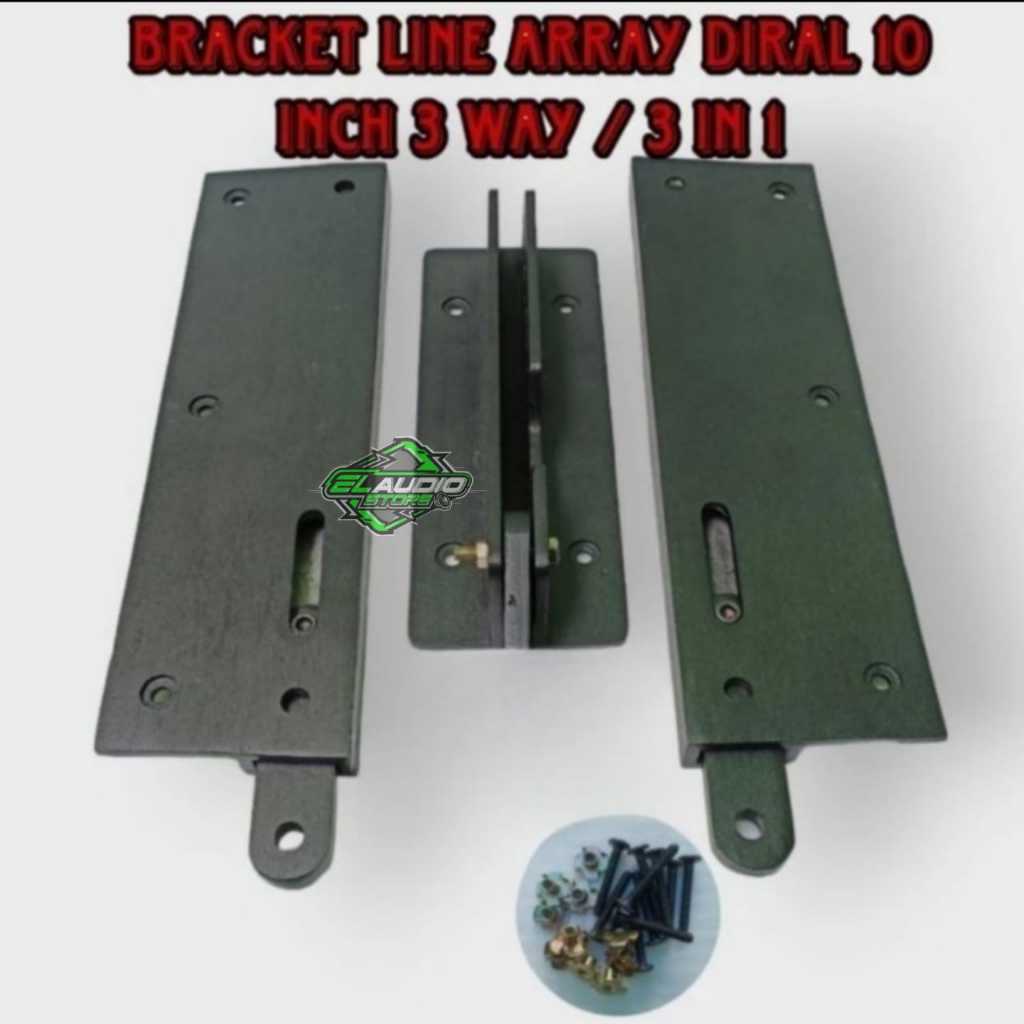 Bracket Gantung LINE ARRAY 3in1 Ukuran Box Speaker 10'' 3 WAY / Breket 10 inch 3x1 Berkualitas