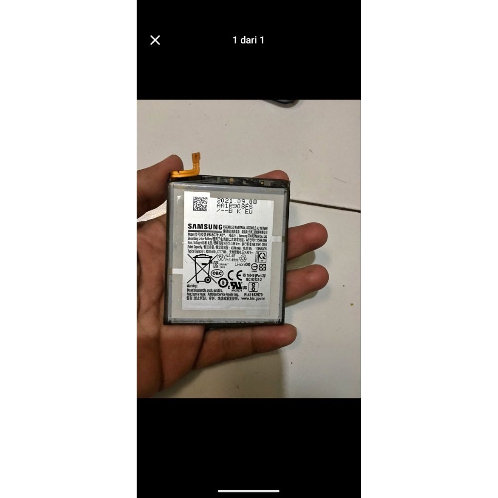 batrei samsung ori copotan a52s 5g