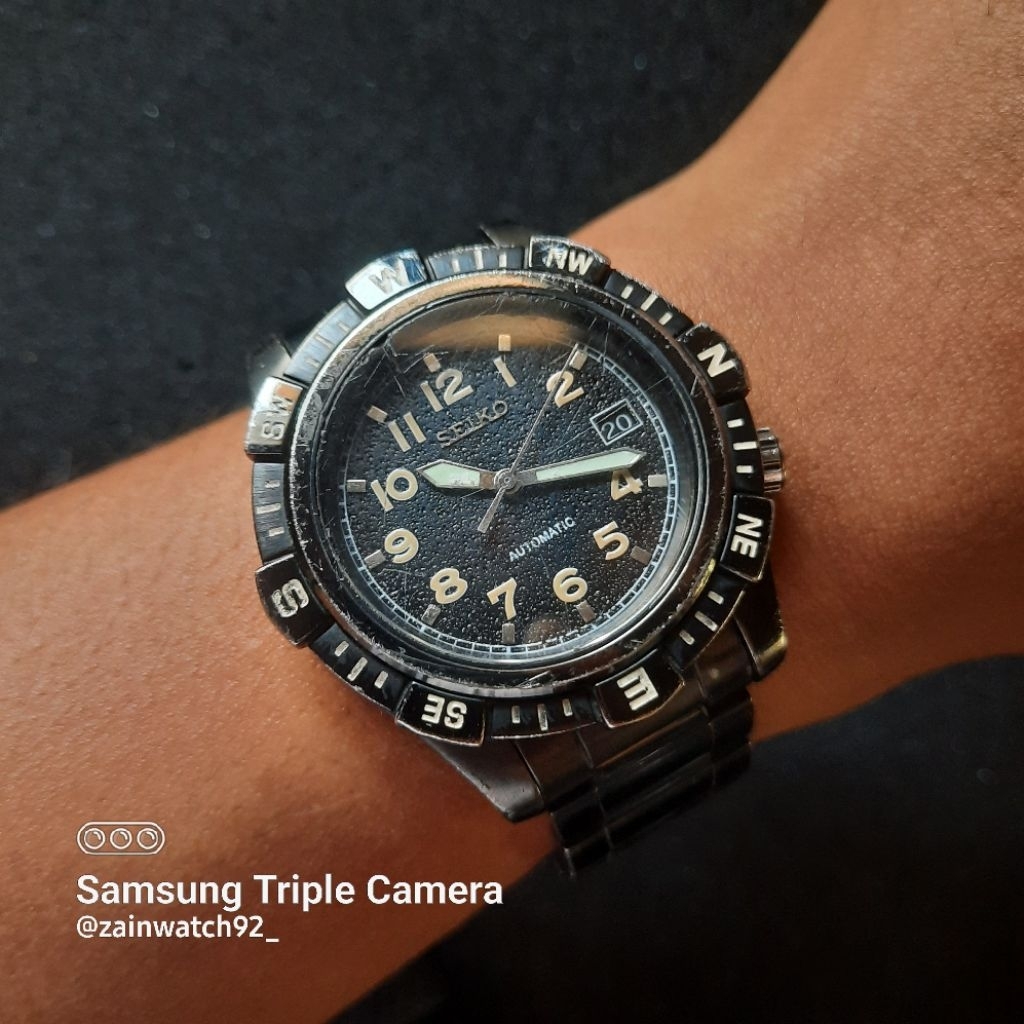 Jam Tangan Seiko MOOD Military 7S36 Automatic Vintage Original