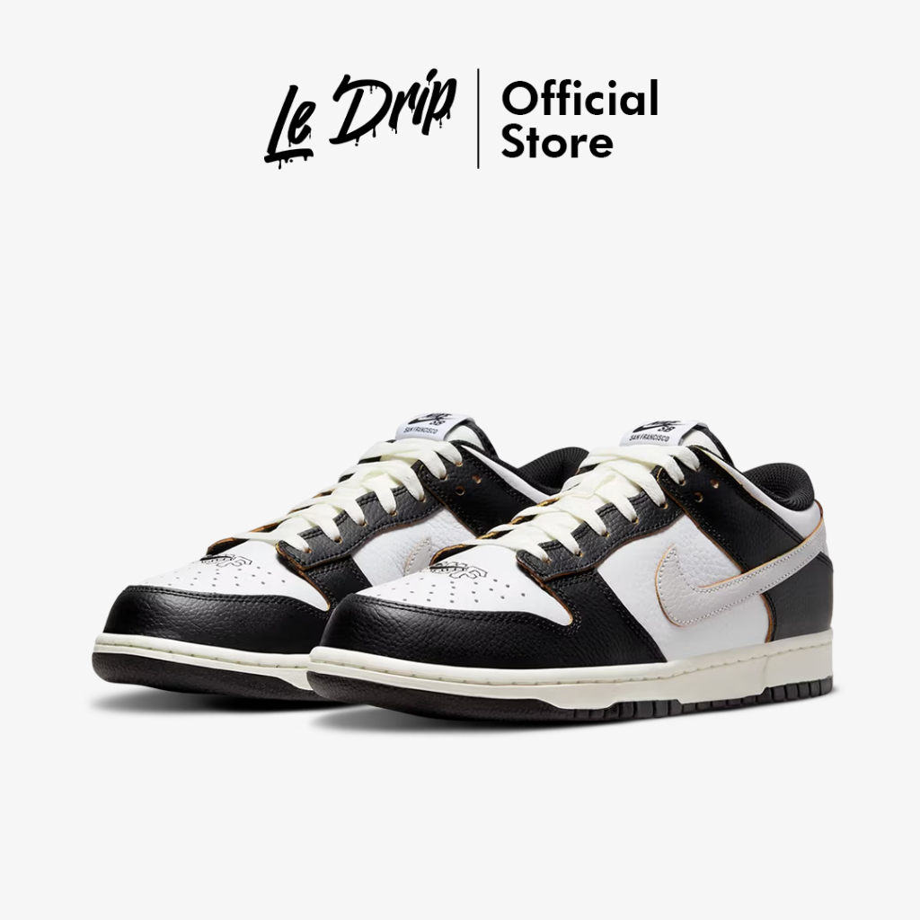 Nike SB Dunk Low HUF San Francisco Black White Grey Orange Authentic