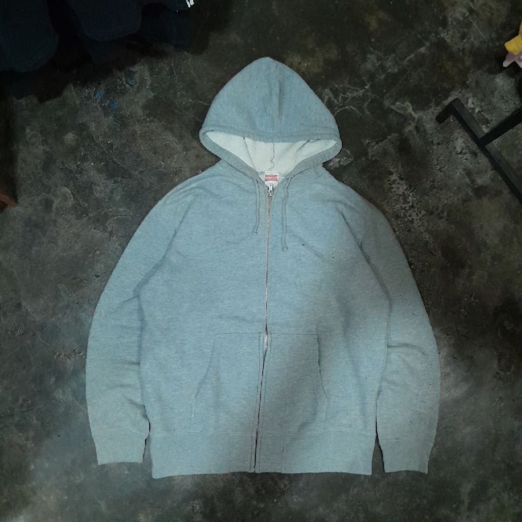 BASIC UNITED ATHLETIC ZIPPER HOODIE GREY