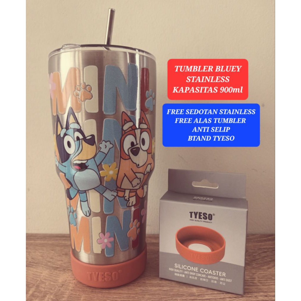 tumbler stainless bluey tumbler karakter stainless bluey botol minum stainless bluey botol stainless