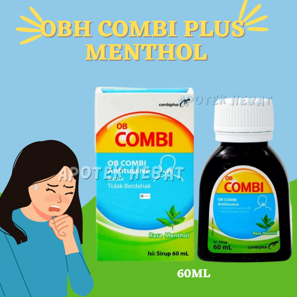 OBH Combi Antitusive Obat Batuk Kering Obat Batuk Tidak Berdahak OBH Batuk Kering Obat Batuk Sirup