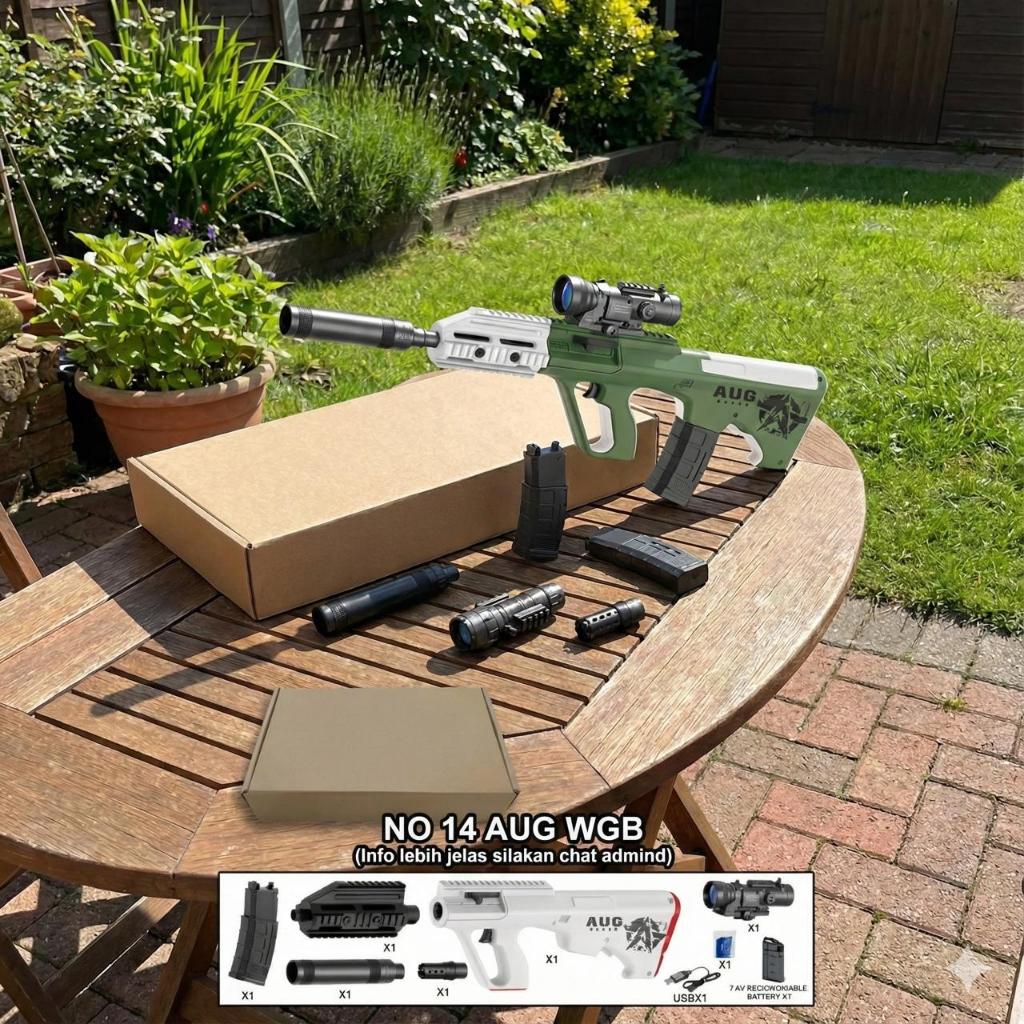 Gebytoys NO 14 AUG WGB mainan jelly blaster outdoor