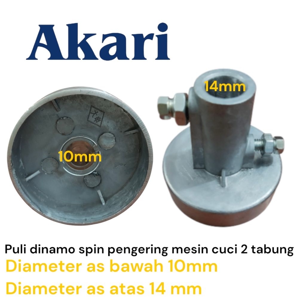 puli dinamo spin pengering mesin cuci Akari 2 tabung