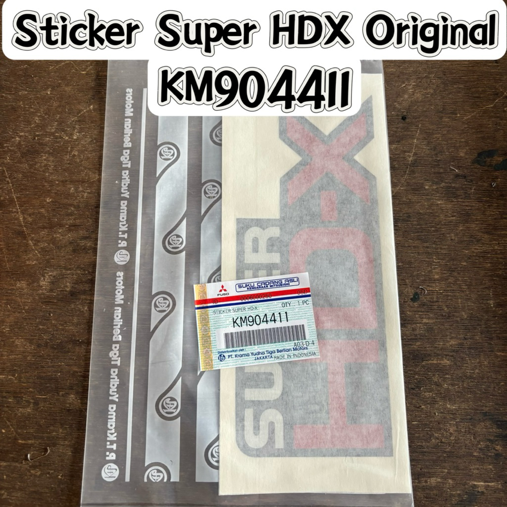 stiker HDX original KM904769 / sticker canter hdx / stiker body colt diesel / stiker SUPER HDX 6.6 o