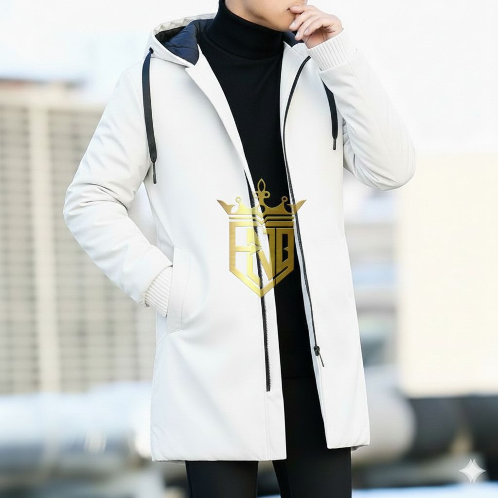 Jaket Jubah Pria Style Korea || Longcoat Pria Tebal Musim Dingin