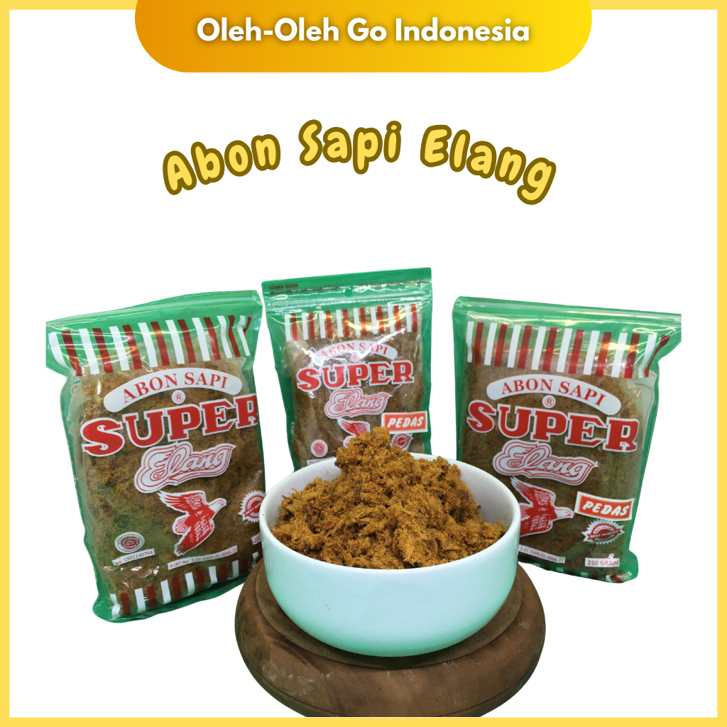 Abon Sapi Asli SUPER CAP ELANG 100g Abon Sapi MANIS dan Rasa Abon Sapi Pedas