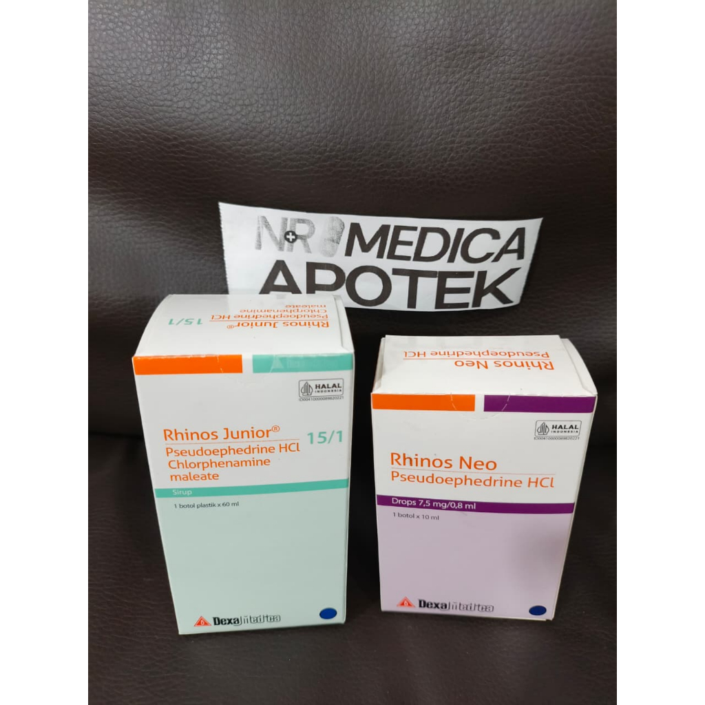 Rhinos NEO Drop & Rhinos JUNIOR Sirup - Obat Pilek Obat Flu / Pilek Anak / Flu Anak / Pilek Balita