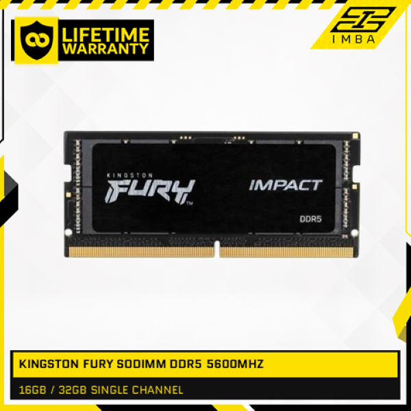KINGSTON FURY SODIMM DDR5 16GB / 32GB 5600MHZ