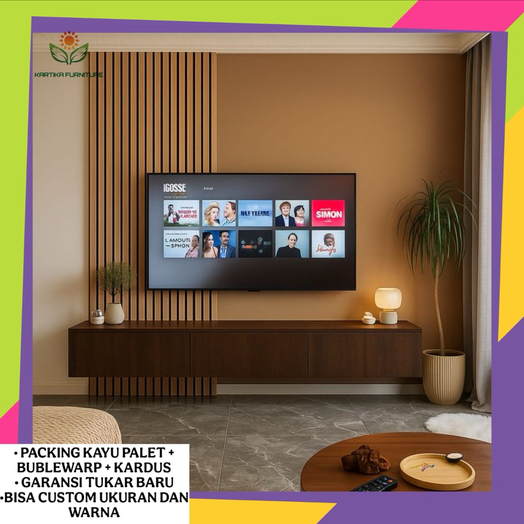 Meja tv gantung minimalis , meja tv gantung modern