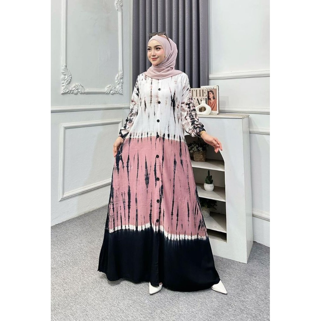 GAMIS TWILL ORI JUMPUTAN MOTIF RINTIK HUJAN DAN GELOMBANG CINTA BUSI FRIENDLY