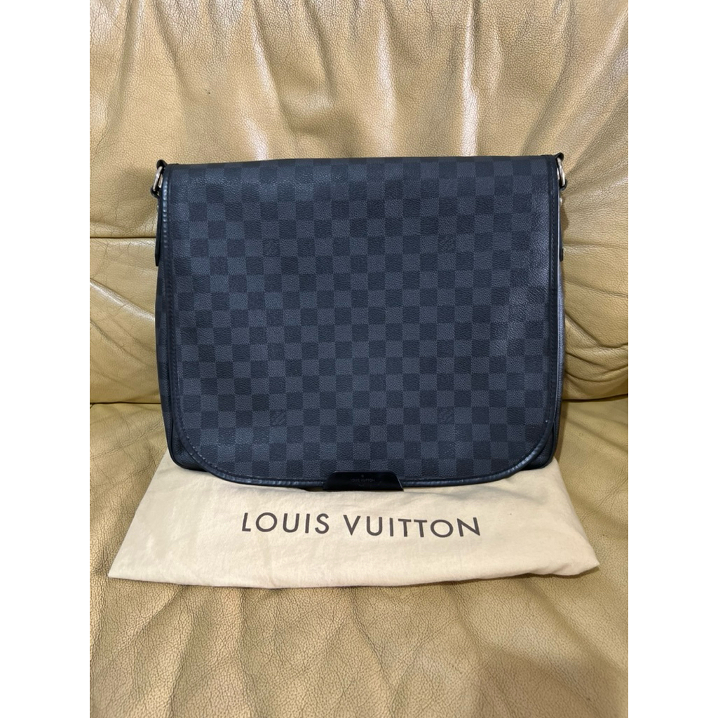 LOUIS VUITTON DAMIER GRAPHITE DANIEL MM MESSENGER BAG Original Tas Branded Luxury Brand LV unisex or