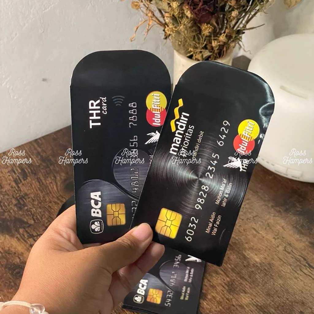 Amplop THR lebaran motif ATM / amplop lebaran idul fitri / amplop uang THR ATM