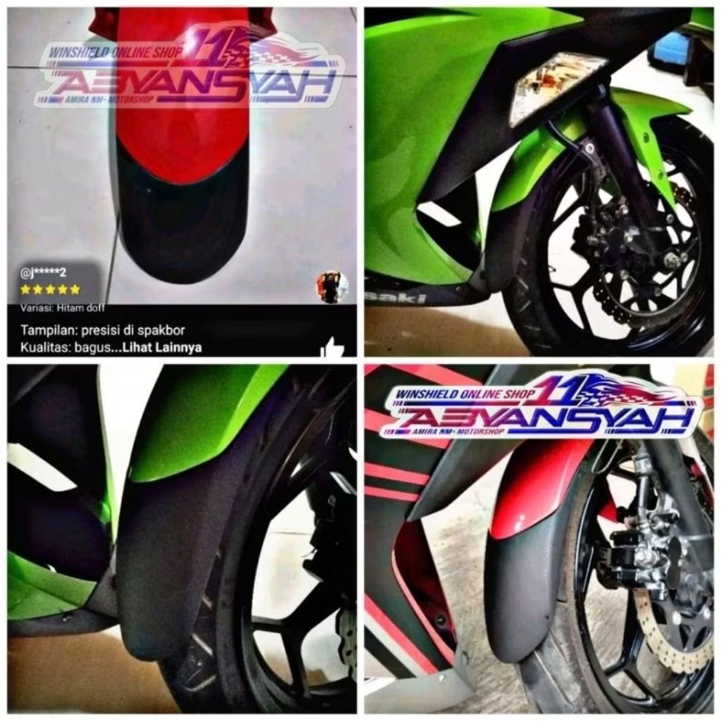 Sambungan Spakbor Depan Ninja Fi 250 Old. Sambungan Spakbor Z250
