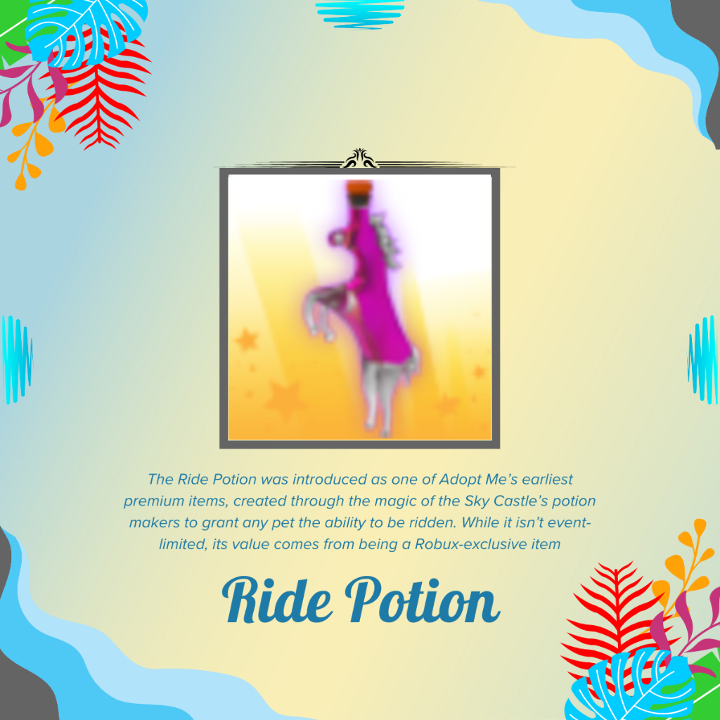 Adopt Me R Pot - AdoptMe Ride Potion