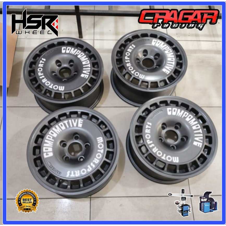 Velg Mobil Ertiga Innova Grandmax Luxio Apv New Carry Dll - Velg Rally Compomotive R15