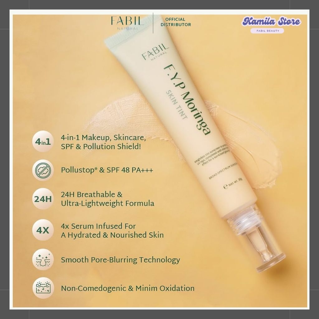 Fabil Day Cream Skin Tint Tinted Sunscreen Spf 48 PA +++