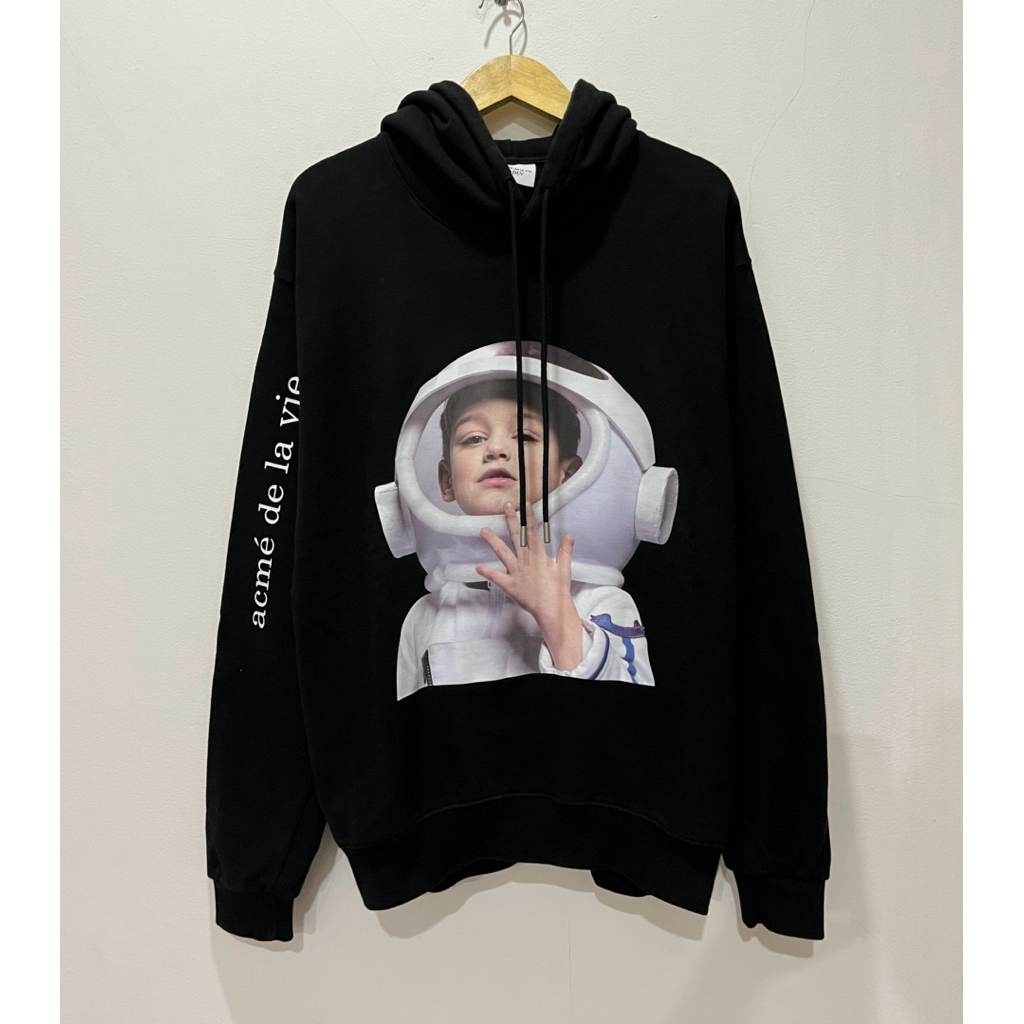 Pullover Hoodie Acme De La Vie ADLV Astronaut Boy Black AUTHENTIC ORIGINAL