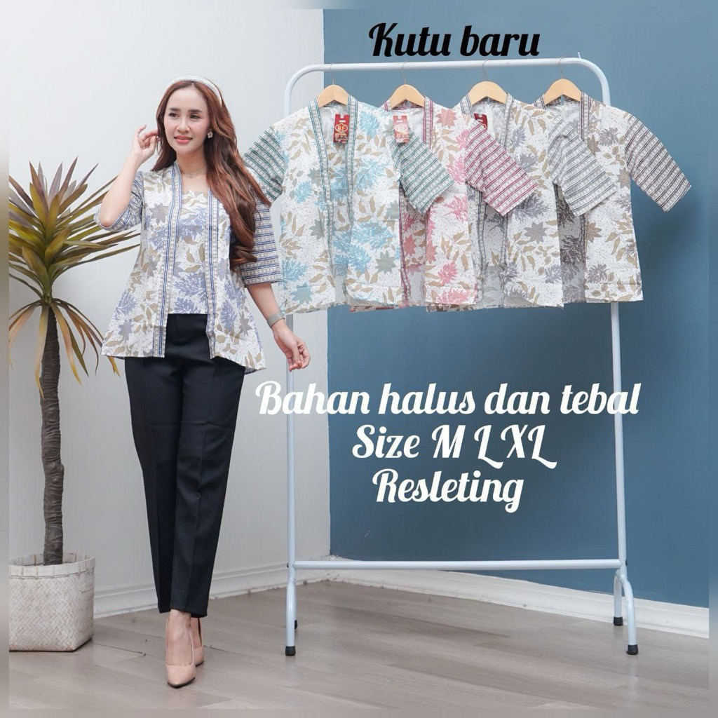 BLOUSE KUTU BARU BATIK KEBAYA MODEL KUTU BARU
