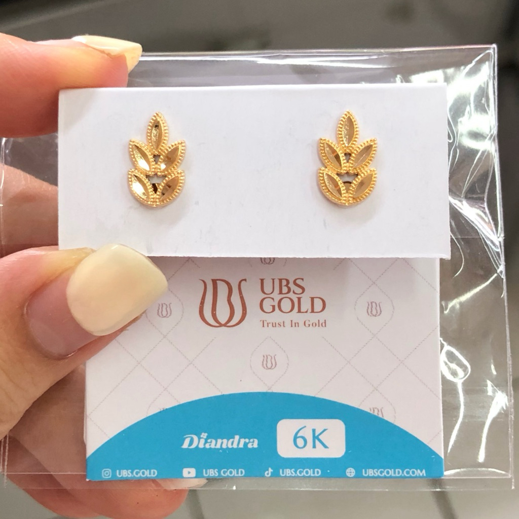 MA8- GIWANG DAUN UBS 1.1GR KADAR 300 ULIR EMAS