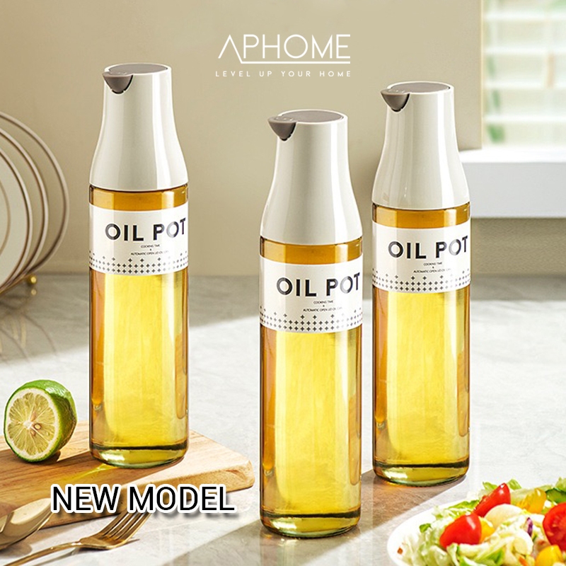 APHOME Botol Minyak Kaca 500ml Botol Kecap Botol Saos Estetik Wadah Cairan FEBI