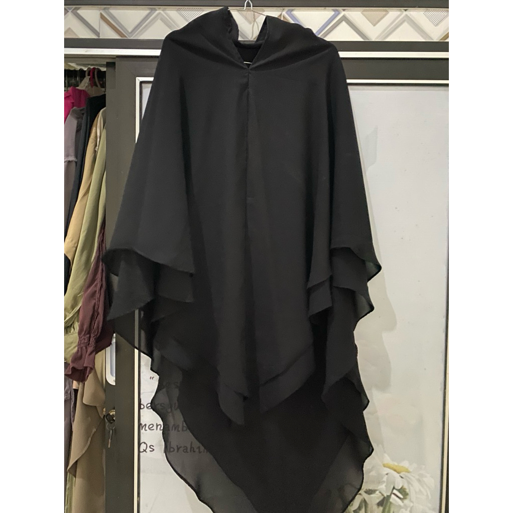 preloved khimar nonpad arabeschi two layer