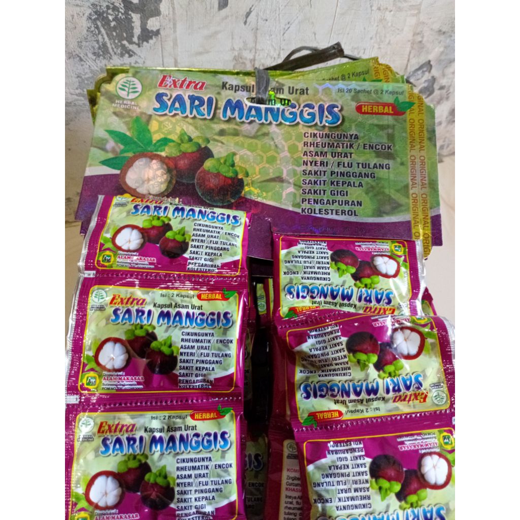 Sari Manggis Kapsul Renceng- Suplemen Herbal Untuk Imunitas