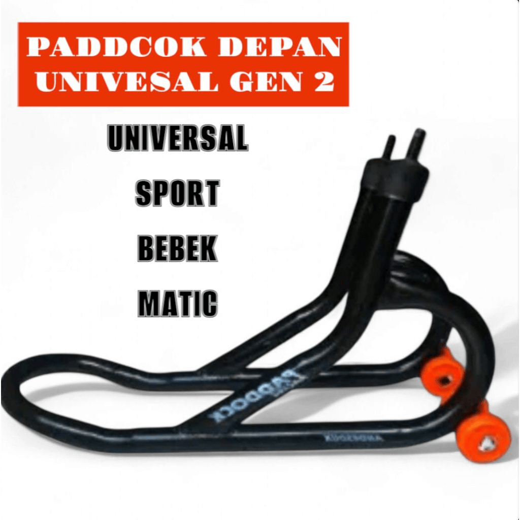 Paddock Depan Motor Bebek Sport Matic Model Curved Universal Drag Road Race