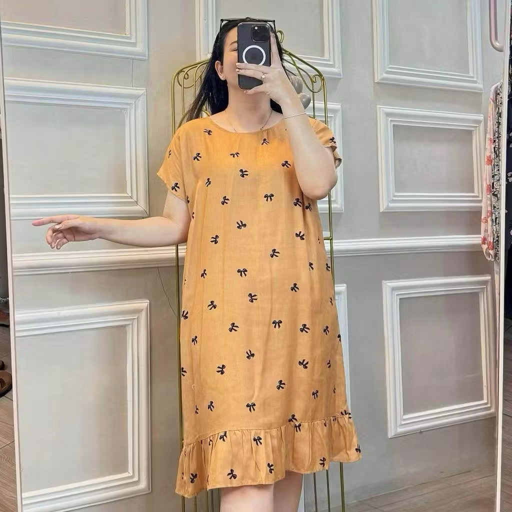 DASTER RUFFLE VIRAL KEKINIAN / DASTER RAYON REMPEL / DASTER PENDEK SELUTUT