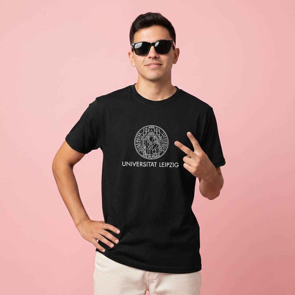 Kaos T-Shirt Premium Universitat Leipzig German Cotton cloth short sleeve and  long sleeve