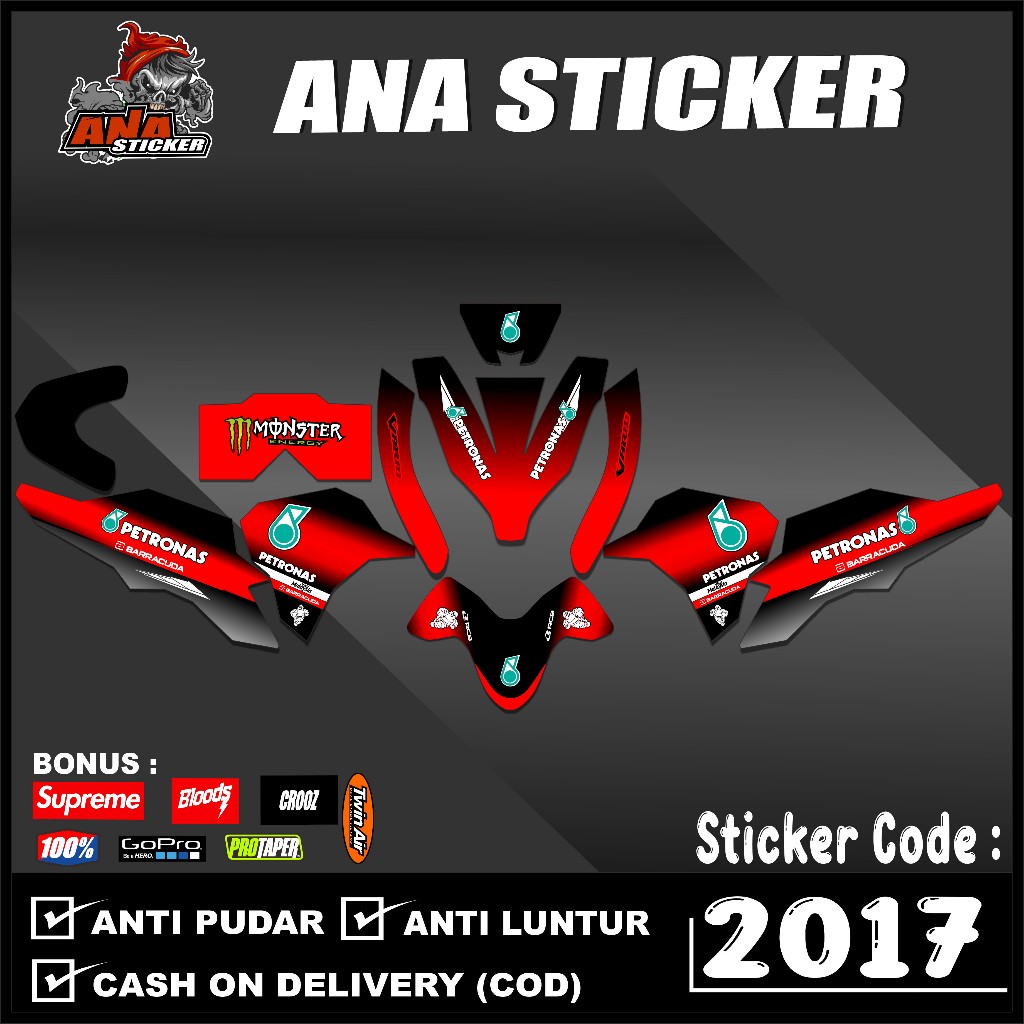 2017 Decal Vario 125 New 2023 fullbody - Stiker decal Motor honda Vario terbaru Petronas