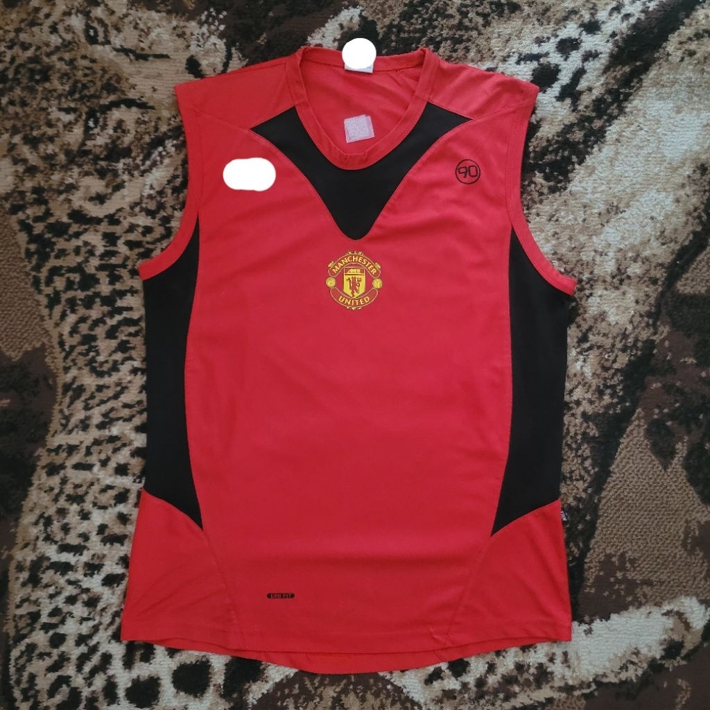 Jersey MU Manchester united training kutung sleeveless