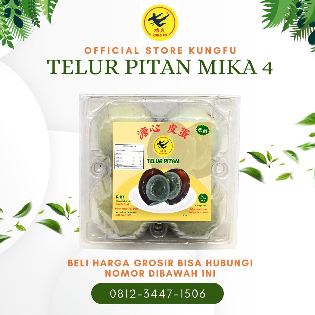 TELUR PITAN MIKA ISI 4 BUTIR