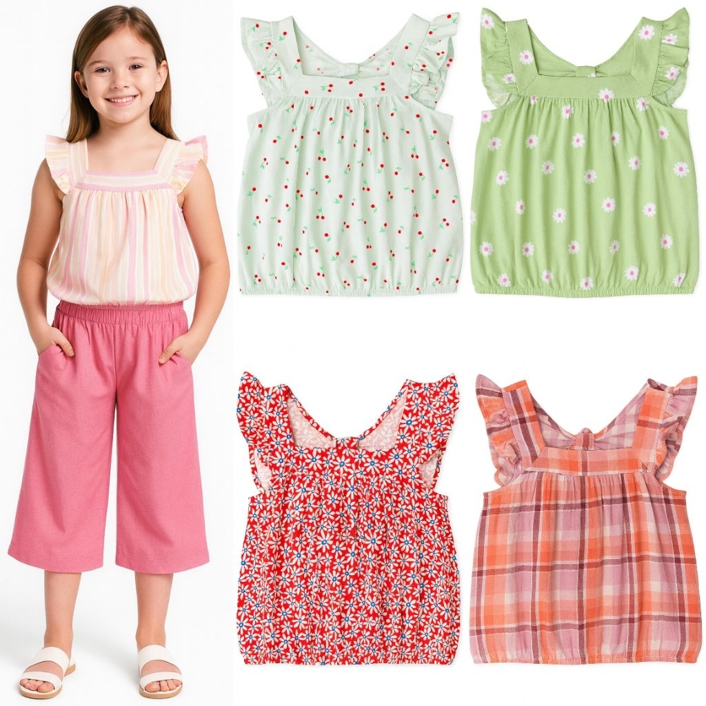 atasan anak perempuan cat&jack