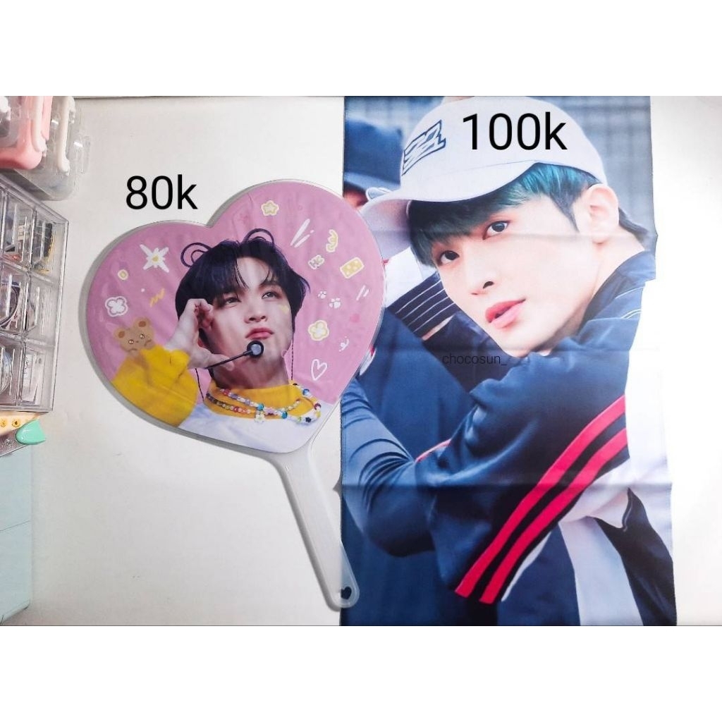 [BACA DESKRIPSI] Uchiwa Haechan Slogan Mark lee baseball universe unsealed preloved