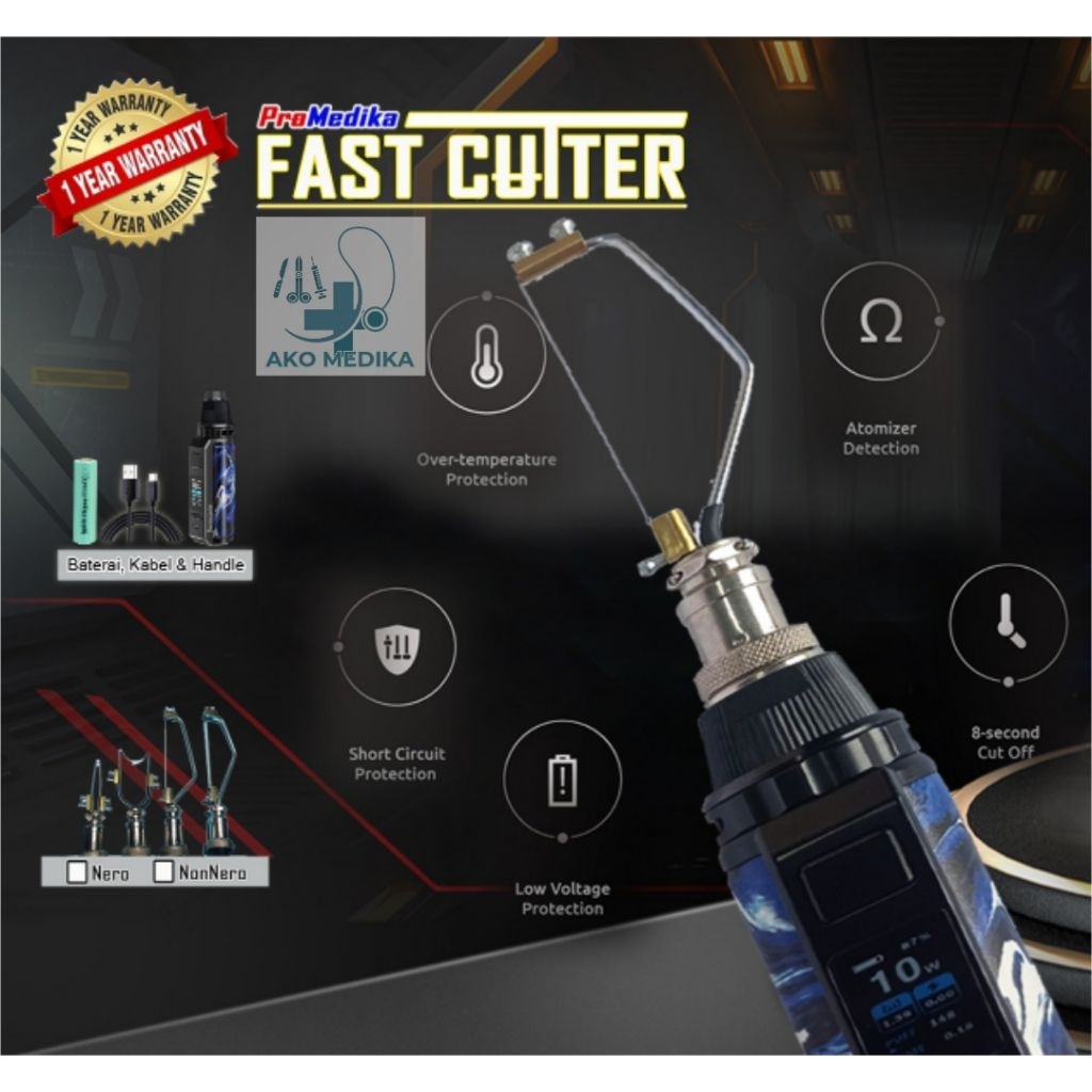 Thermocutter Fascutter Laser Khitan Portable Layar LED Bergaransi / Cauter CouterLaser Sunat Modern