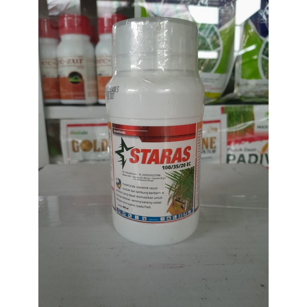 Obat Hama Padi STARAS 100/35 EC [250Ml] - Tuntas Basmi Wereng & Beluk - Perlindungan Maksimal