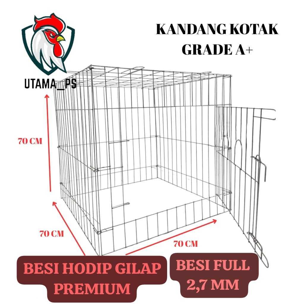 New KANDANG/KURUNGAN AYAM GALVANIS KOTAK 70X70X70 CM