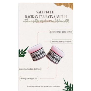 Salep Gatal Ampuh Racikan Tabib Cina Untuk Eksim Dan Scabies