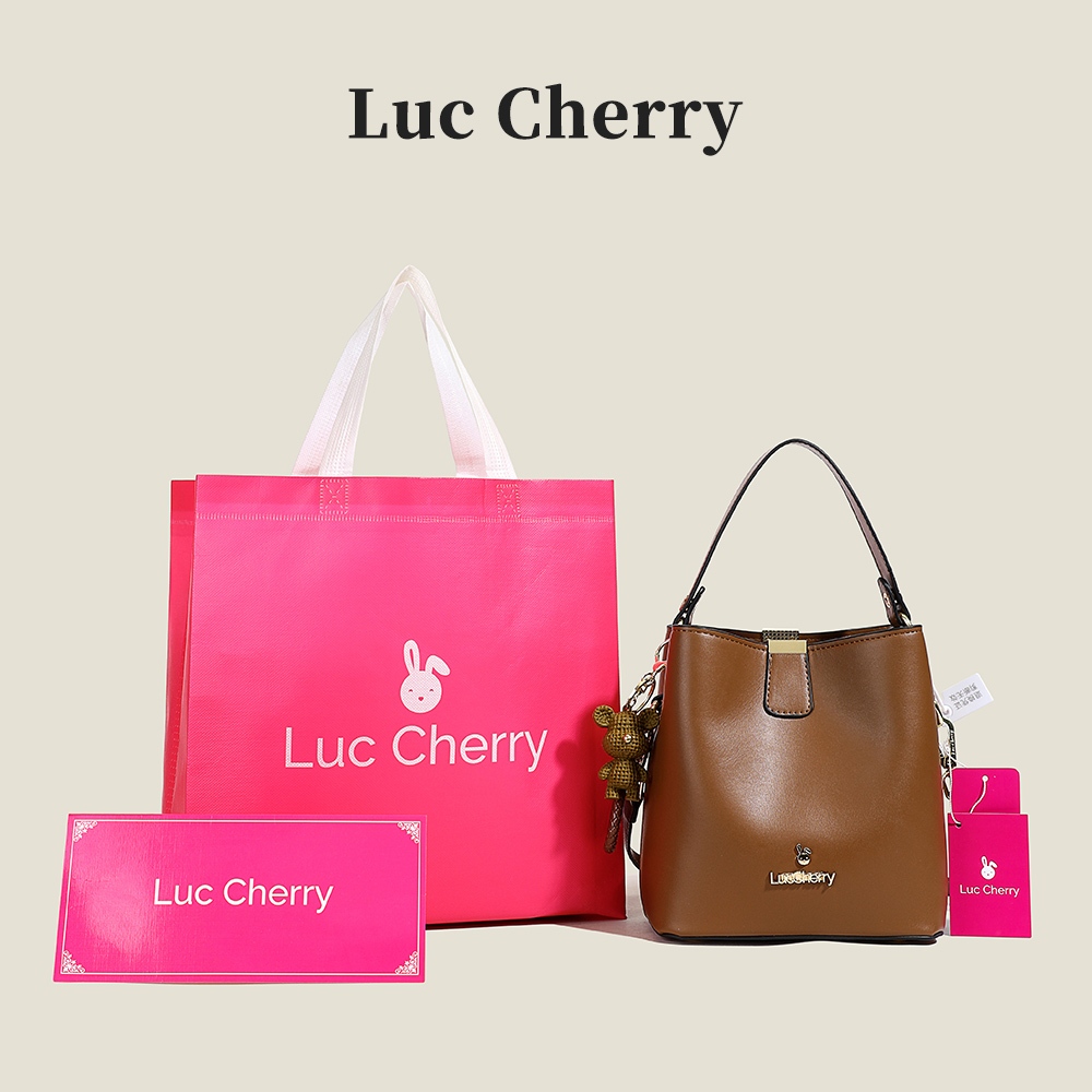 RJ 41009 (FREE PAPERBAG + SERTIFIKAT) RISCE TAS LUC CHERRY LC ORI SELEMPANG IMPORT WANITA CEWEK PERE